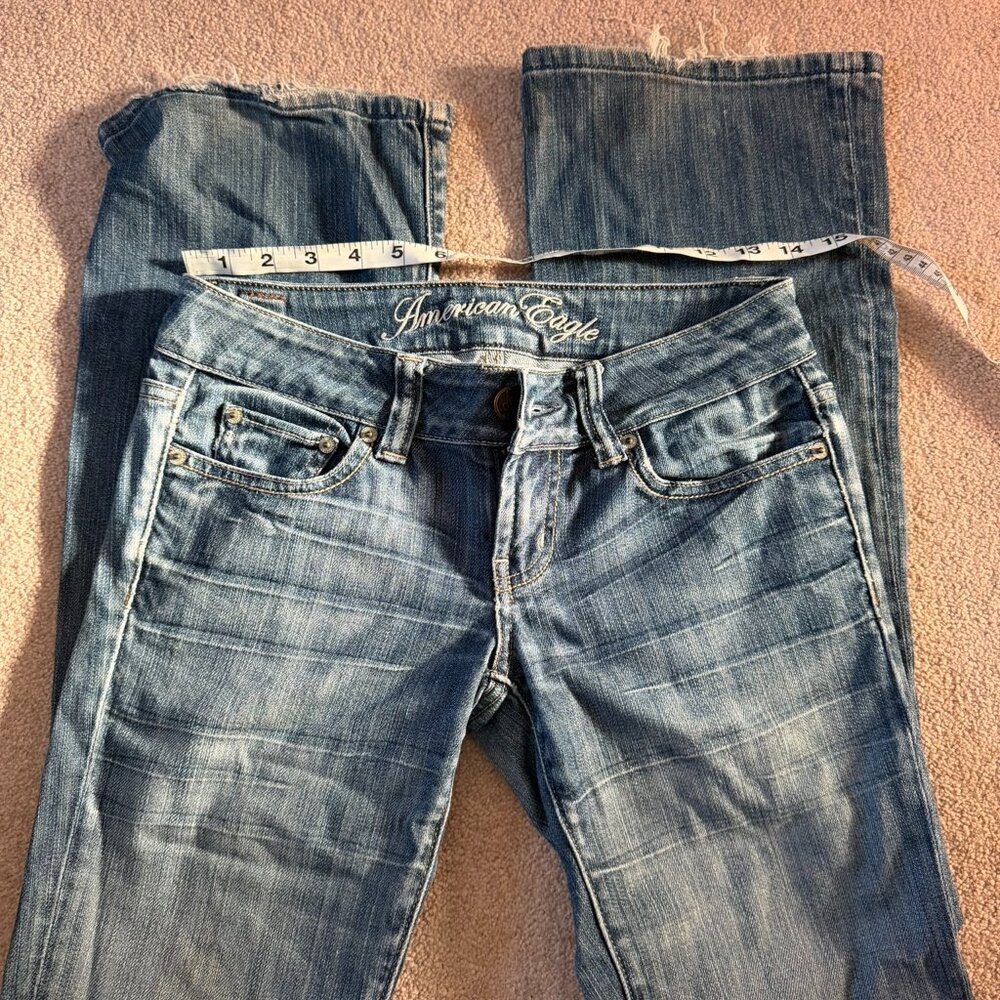 American Eagle Women’s Distressed Denim Jeans – Size 0